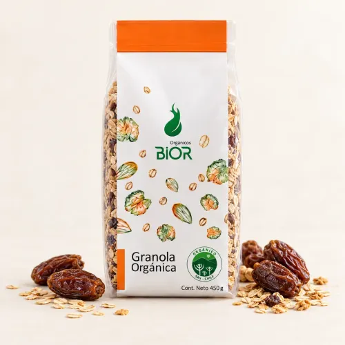 Granola Orgánica BIOR con Pasas 450 g