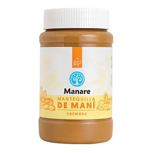 Mantequilla de Maní Cremosa Manare 500 g