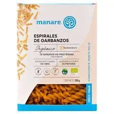 Espirales de Garbanzos orgánicos 250 g