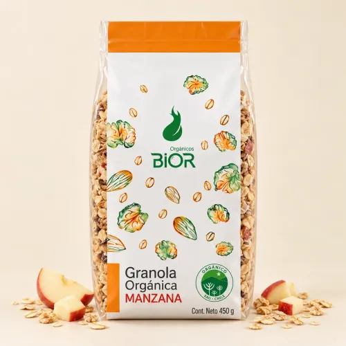 Granola Orgánica BIOR Manzana 450 g
