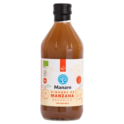 Vinagre de Manzana Orgánico Manare (500 ml) Desintoxicante