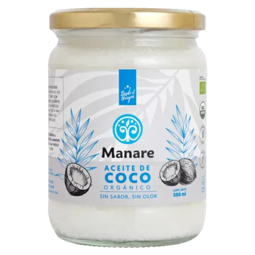 Aceite de Coco Sin Olor Manare (500 gramos)