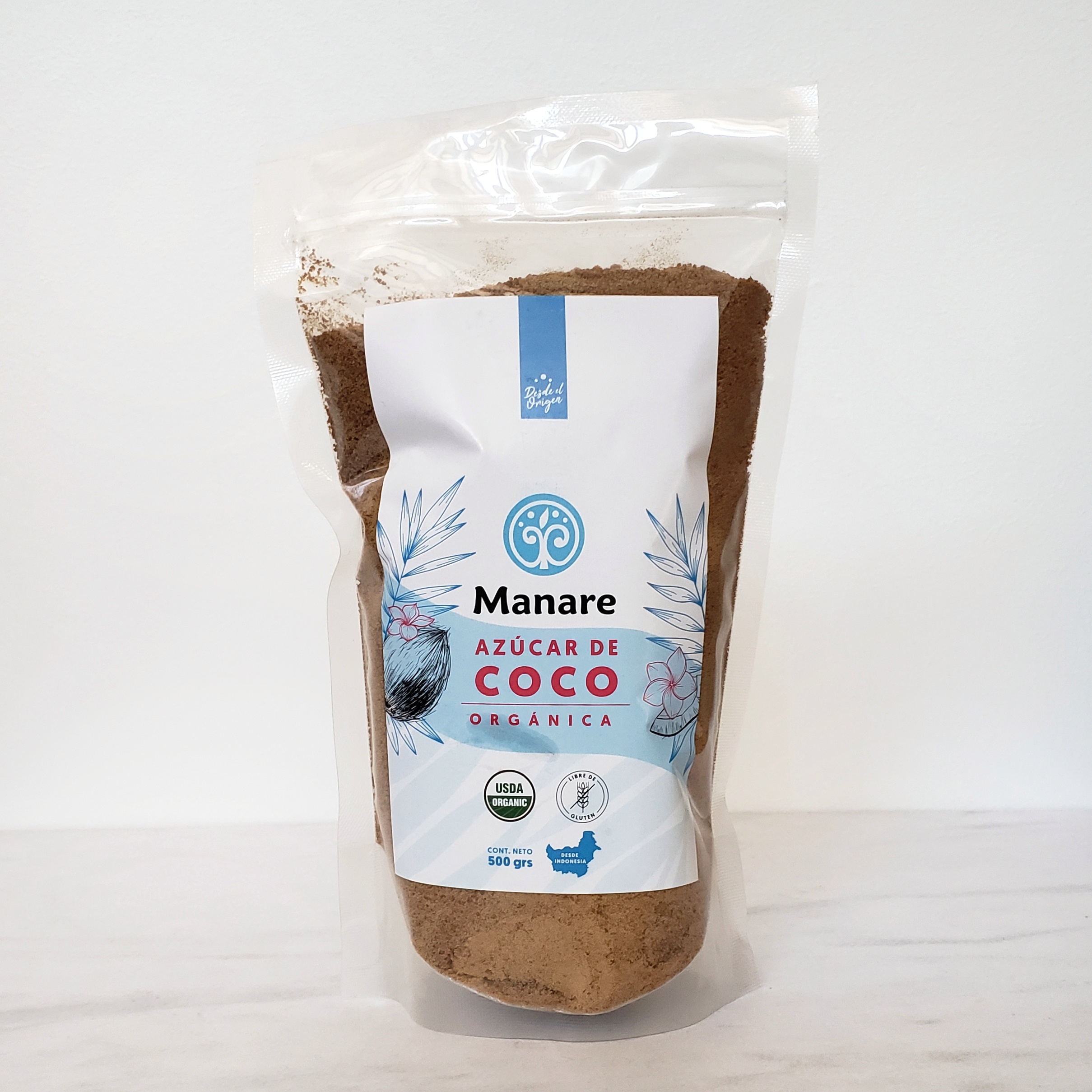 Azúcar de coco orgánica Manare (500gr)