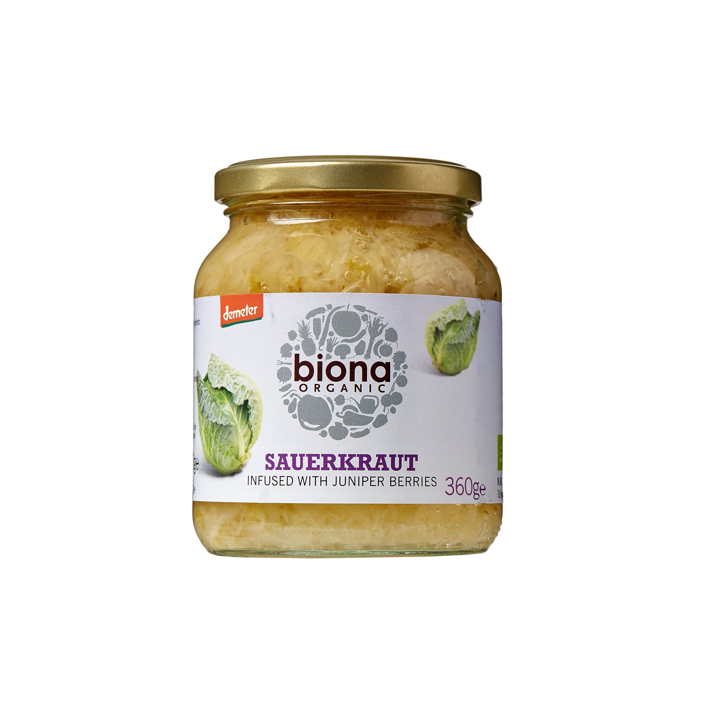 Chucrut  Sauerkraut Biona infused with juniper berries 360 gr