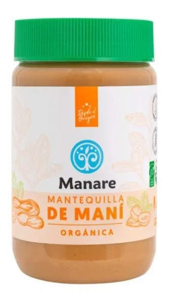 Mantequilla De Maní Orgánica (360gr) Manare